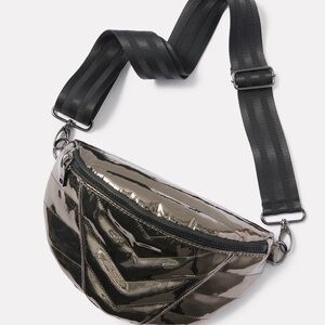 Metallic Quilted Crossbody Bag